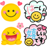 毎日スマイル♡カラフル長文ふきだし