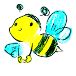 色んな動物の子供達のスタンプ。虫もね！