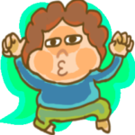 写真にも貼れる★手乗り母★ちいにゃん