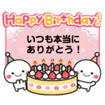 文章を入れてね★白たまのお祝い＆誕生日