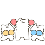 動く！ちびっこしろにゃんず