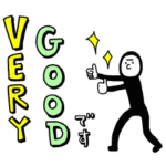 動くタイツマンのカラフル文字