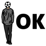 サッカーが好きだから顔がボールになった。