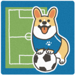 １コギのサッカー応援スタンプ