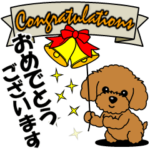 動く！色々おめでとうスタンプ