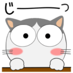 ハチワレ猫★気持ちを伝えるスタンプ