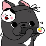 ブリンドルフレブルちゃん節分スタンプ2022