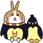 Rice rabbit and good friends gossip.