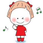 しろまる子ちゃんのシンプル英語スタンプ