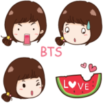 BTS yiwah emoji e