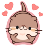 動く！可愛いカワウソの日常系スタンプ