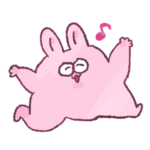 ゆるくてまるいうさぎの日常