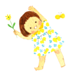 絵本のような水彩画スタンプ