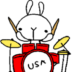 動くドラムうさぎの日常