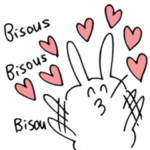 うささんのゆるっとフランス語スタンプ