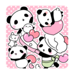 ふんわりパンダとシマエナガ