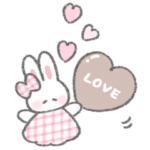 ハートふんわりうさちゃん