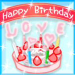 動く！おめでとう♥お祝い♥お誕生日