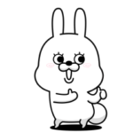デカまばたきしすぎうさぎ
