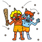 節分＆ひなまつり（ポストカード風）