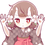 動く！小鬼の少女スタンプ