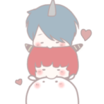 鬼のこども と おもち