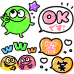 カラフルモンスター♡かわいい吹き出し