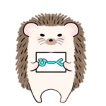 ハリネズミ実況者ひーく。スタンプ