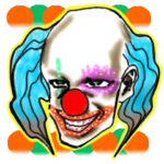 笑い叫び悩むピエロ