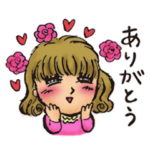 よしこちゃん。ちょっと昔の少女マンガ風