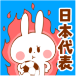 サッカーうさぎ男性サポ用