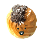 小さいお菓子チョコトッピング 顔