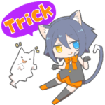 ねこねこハロウィン:仮装とお菓子