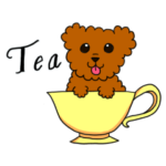 犬のワンちゃん：紅茶大好き