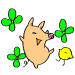 使える♡ぶーたんのリアクションスタンプ