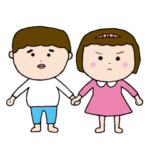 双子のよっちゃんとちいちゃんの日常