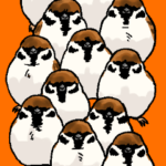 マイペースな小鳥BIGスタンプ