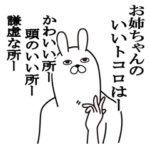 お姉ちゃんが使う面白名前スタンプ