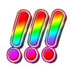 激アツ！キラキラパワー文字4!! 背景無し