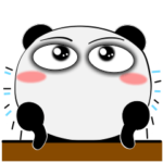 堅物パンダ★気持ちを伝えるスタンプ