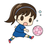 がんばる！サッカー少女