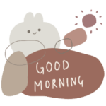 くすみカラーのオシャレ挨拶