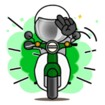 オシャレバイク男子　挨拶　NO.17 グリーン