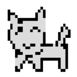 画質の悪いねこ