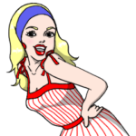 ピンナップ系女子