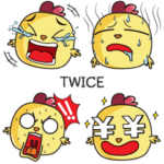 TWICE emoji chicky e