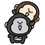 シュールなミニゴリラ&ミニ猿