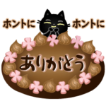 気持を伝える☆黒猫ちゃんとチョコレート