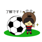 鹿好きサポーターのサッカー応援スタンプ