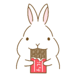 よくばりかわいいうさぎのスタンプ